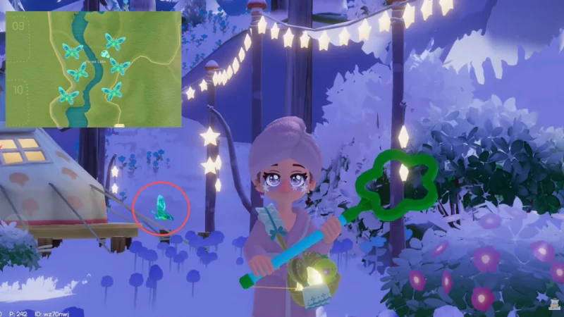 Frost Queen Alexandra's Birdwing (Biru-Hijau) location in Heartopia